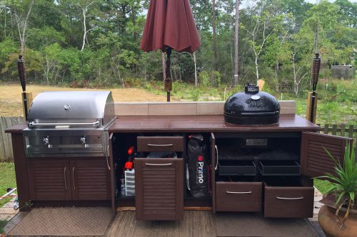 NatureKast outdoor summer kitchen cabinets in Melbourne FL by Hammond Kitchens & Bath